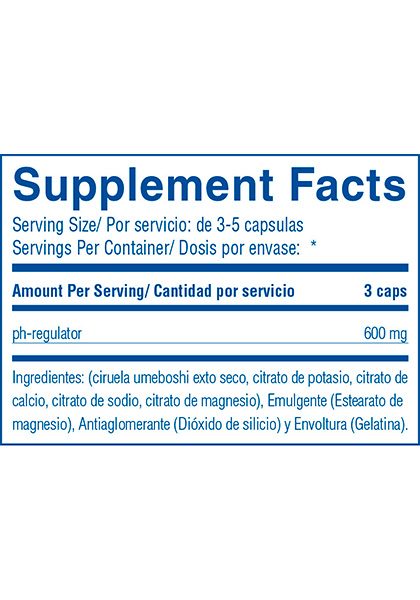 Reset ph regulator supplement facts