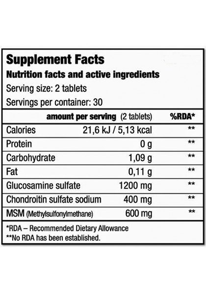 Join cartilage biotech usa supplement facts