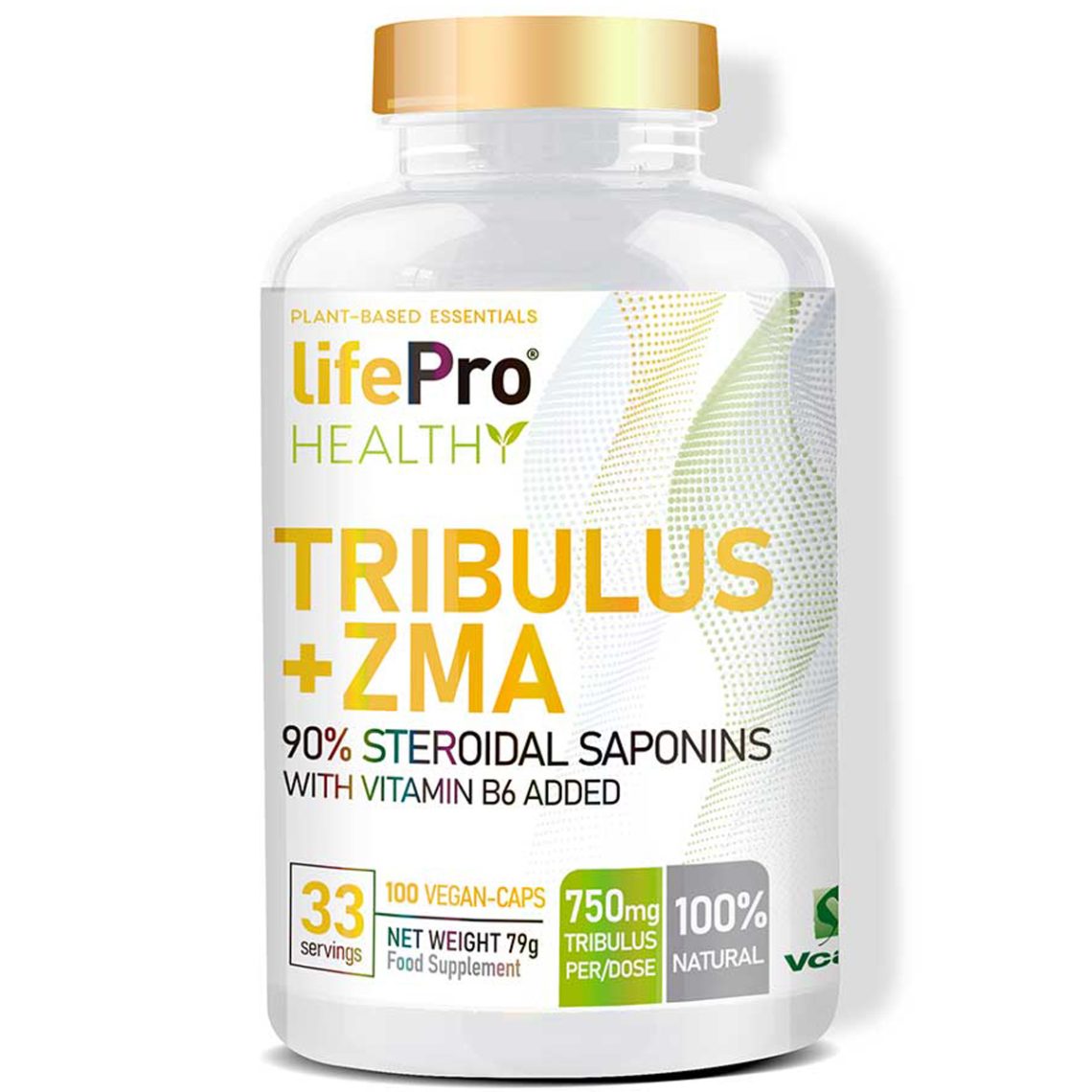 Tribulus Terrestris + ZMA Life Pro 100 Caps GoldNutricion.