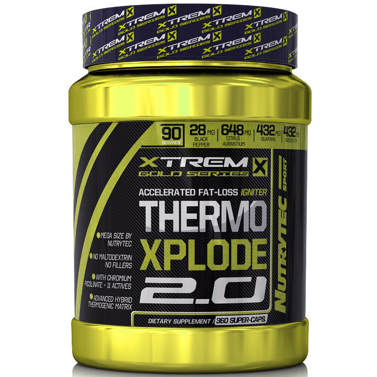 Quemagrasas Nutrytec Thermo Xplode 2.0 De Nutrytec Gold Series