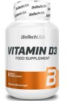 Vitamina D3 BioTech USA 60 pastillas.