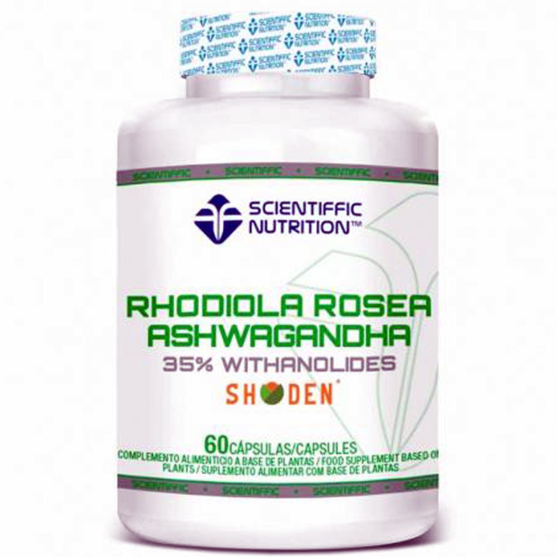 Rhodiola Rosea Ashwagandha Scientiffic Nutrition 60 caps Goldnutricion